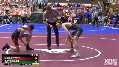 3-2-1A 120 Champ. Round 1 - Curt Shannon, Humboldt vs Chase Johnson, Minneapolis