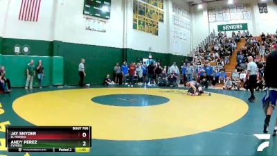 160 lbs Semifinal - Jay Snyder, El Modena vs Andy Perez, Cypress