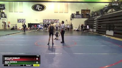 113 lbs Round 5 (10 Team) - Skylar Mobley, Mcadory vs Sean Bianca, Leeds