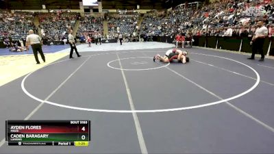 5A-215 lbs Quarterfinal - Ayden Flores, Maize vs Caden Baragary, Lansing