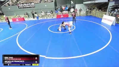 120 lbs Champ. Round 1 - Eric Pho, Red Bluff Wrestling Club vs Nicholas Francisco, California