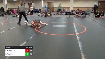 90 lbs Rr Rnd 5 - Aurora Maring, OMP Girls vs Kameron Ray, Phoenix Girls Red