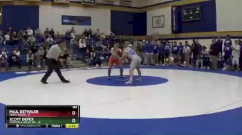 184 lbs Placement (16 Team) - Paul Detwiler, Coast Guard vs Scott DeFex, Johnson & Wales (RI)