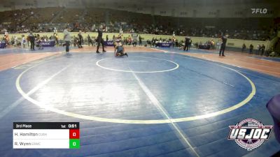 90 lbs 3rd Place - Hagen Hamilton, Cushing Tigers vs Romeo Wynn, El Reno Wrestling Club