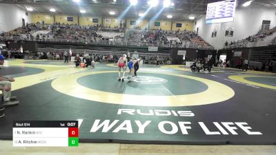 113 lbs Consi Of 16 #2 - Noah Rankin, St. Christopher's School vs Axel Ritchie, McCallie School