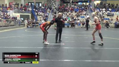 120 lbs Champ. Round 1 - Joshua Jackson, Calvert Hall College vs Sean Garretson, Archbishop Spalding