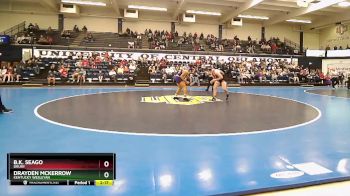 197 lbs Cons. Round 3 - Drayden McKerrow, Kentucky Wesleyan vs B.K. Seago, Drury