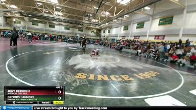 50 lbs 2nd Place Match - Brooks Lanners, Dakota Boyz Wrestling Club vs Jory Heinrich, American Outlaws