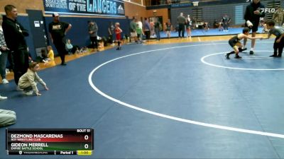 50-54 lbs Round 2 - Dezmond Mascarenas, Roy Wrestling Club vs Gideon Merrell, Empire Battle School