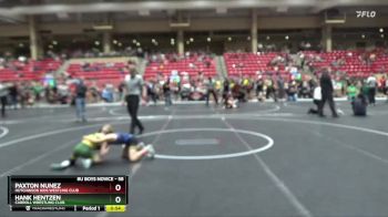 58 lbs Cons. Round 3 - Paxton Nunez, Hutchinson Kids Westling Club vs Hank Hentzen, Carroll Wrestling Club