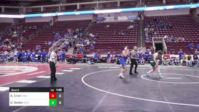 189 lbs Round Of 16 - Alex Crist, Chestnut Ridge vs Quade Boden, West Perry