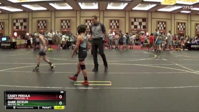 85 lbs Quarterfinals (8 Team) - Gabe Dickun, Ride Out WC vs Casey Pekula, Pride Wrestling