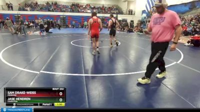 132 lbs Cons. Round 2 - Jase Hendren, Lewiston vs Sam Drake-Weiss, Moscow