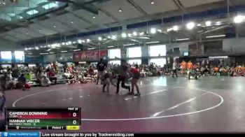 130 lbs Round 6 (10 Team) - Cameron Downing, Storm vs Hannah Wecer, Big Money Movin