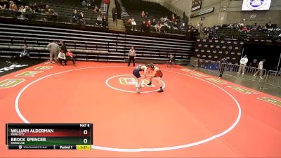 141 lbs Cons. Round 7 - Brock Spencer, Syracuse vs William Alderman, Park City