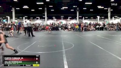 100 lbs Round 1 (8 Team) - Curtis Cubbage Jr., Terps East Coast Elite vs Kalob Rodriguez, NC National Team