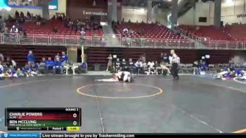 160 lbs Round 2 (8 Team) - Charlie Powers, Blair vs Ben McClung, Papillion-La Vista South