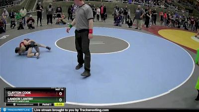 82 lbs Quarterfinal - Clayton Cook, Viper Wrestling vs Landon Lantry, HotShots Wrestling