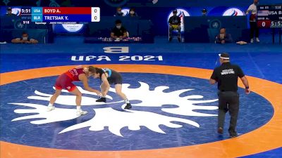 65 kg Repechage #2 - Alara Boyd, USA vs Yana Tretsiak, BLR