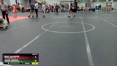 100 lbs Round 4 (10 Team) - Drake Arnold, Western Nebraska Elite vs Riley Alcantar, Centurion WC