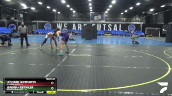 167 lbs Round 6 (8 Team) - Leonard Humphreys, Mi Mafia White vs Jeremiah Detwiler, Michigan Monkeys