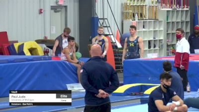 Paul Juda - Vault, University of Michigan - 2021 April Men's Senior National Team Camp