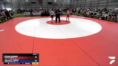 106 lbs Placement Matches (8 Team) - Colin George, Team Colorado vs William Yordy, Pennsylvania Red