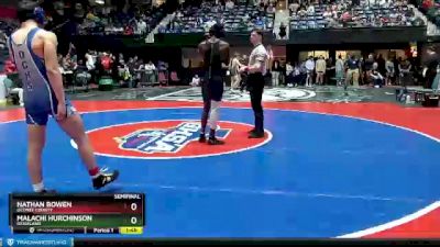 3A-150 lbs Semifinal - Malachi Hurchinson, Ridgeland vs Nathan Bowen, Oconee County