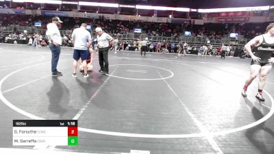 192 lbs Quarterfinal - Gage Forsythe, Cheatham County Wrestlng Club vs Mateo Garreffa, Cherokee Trail