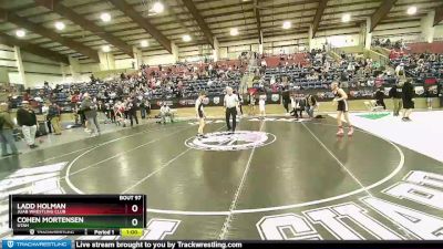 119 lbs Champ. Round 2 - Ladd Holman, Juab Wrestling Club vs Cohen Mortensen, Utah