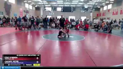 44 lbs Round 3 - Colt O`Brien, Team Real Life vs Caysen Jacob, Kimberly Bulldog Wrestling