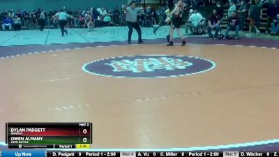 2 - 106 lbs Quarterfinal - Owen Almany, John Battle vs Dylan Padgett, Nandua