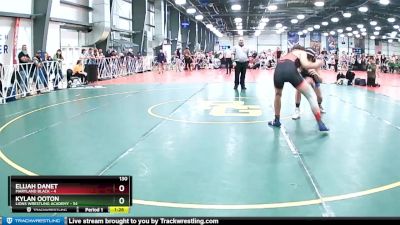 130 lbs Rd# 9- 2:15pm Saturday Final Pool - Elijah Danet, Maryland Black vs Kylan Ooton, Lions Wrestling Academy