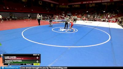 126 lbs D1 - Semi-finals (fri 7:30pm.) - Luke Hamel, Wisconsin Rapids Lincoln vs Thomas Mattsen, Muskego