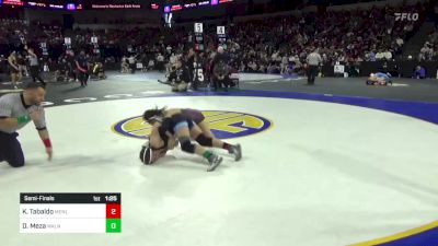 111 lbs Semifinal - Kiely Tabaldo, Menlo-Atherton vs Deandra Meza, Walnut