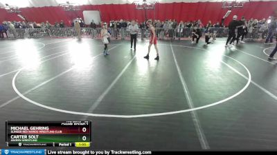 92 lbs Champ. Round 2 - Michael Gehring, Slinger Red Rhinos Wrestling Club vs Carter Solt, Askren Wrestling