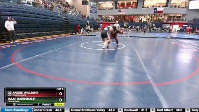 285 lbs Round 2 - Isaac Barksdale, Cedar Park vs De Andre Williams, Katy Cinco Ranch