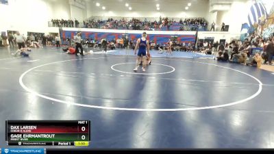 138 lbs Cons. Round 3 - Dax Larsen, Coeur D Alene vs Gage Ehrmantrout, Priest River