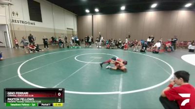 70 lbs 1st Place Match - Paxton Fellows, Firebird Trained Wrestling Club vs Gino Ferrari, Cardinal Wrestling Club