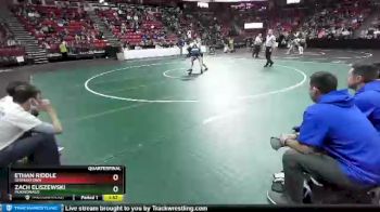 D1-160 lbs Quarterfinal - Zach Eliszewski, Mukwonago vs Ethan Riddle, Germantown