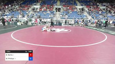 113 lbs Cons 128 #2 - Boden Banta, Idaho vs William Phillips, Tennessee