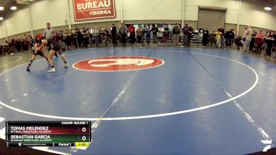 120 lbs Champ. Round 1 - Tomas Melendez, Pit Bull Wrestling Academy vs Sebastian Garcia, Scanlan Wrestling Academy