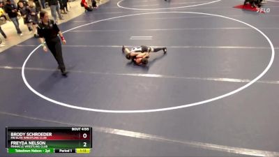 70 lbs Quarterfinal - Freyda Nelson, Pinnacle Wrestling Club vs Brody Schroeder, MN Elite Wrestling Club