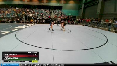 106 lbs Cons. Round 4 - Yuma Rigney, Lassen vs Crew Lambro, Tahoma