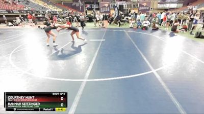 130 lbs Cons. Round 4 - Courtney Hunt, Team Idaho Wrestling Club vs Hannah Seitzinger, Indian Creek Wrestling Club