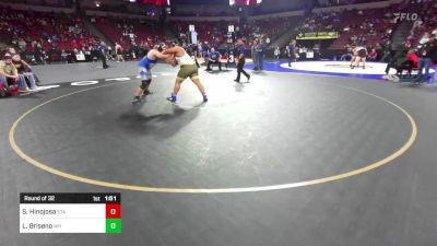 285 lbs Round Of 32 - Sam Hinojosa, Stagg (SJ) vs Lance Briseno, West Hills (SD)