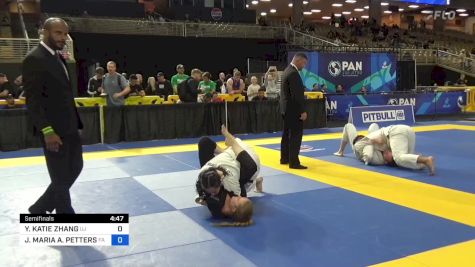 YUN KATIE ZHANG vs JENNI MARIA A. PETTERSEN 2024 Pan Jiu Jitsu IBJJF Championship