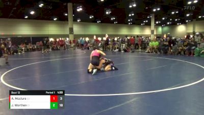 120 lbs Round 5 (6 Team) - Jillian Worthen, Iowa Despicables vs Amelia Mcclure, Charlie`s Angels-IL Pnk