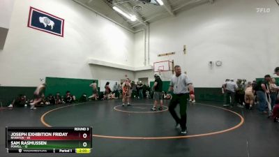 285 lbs Round 3 - Joseph EXHIBITION Friday, Riverton vs Sam Rasmussen, Powell