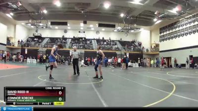 160 lbs Cons. Round 3 - David Reed Iii, Indiana vs Connor Koecke, Midwest Xtreme Wrestling